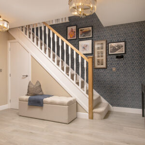 The hallway of a Charlton show home from Story Homes.