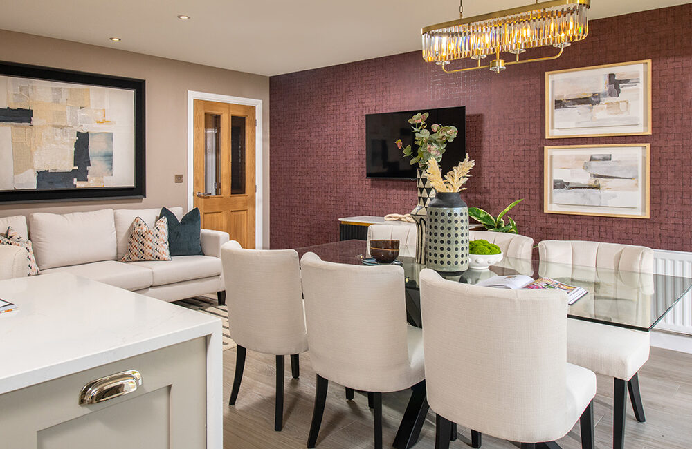 The kitchen of a Charlton show home from Story Homes.