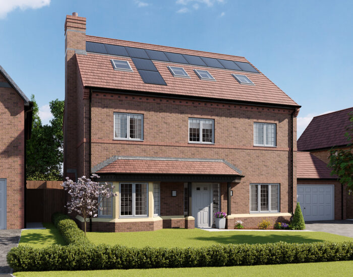 An external CGI image of the Lyme house type from Story Homes.