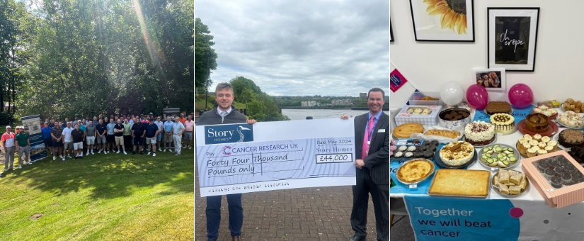 Story Homes raises over £75,000 for Cancer Research UK and announces new charity partners