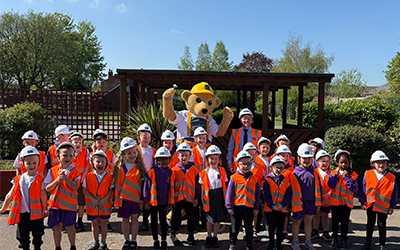 Story Homes delivers a lesson on safety and launches creative competition at Coppull Primary School