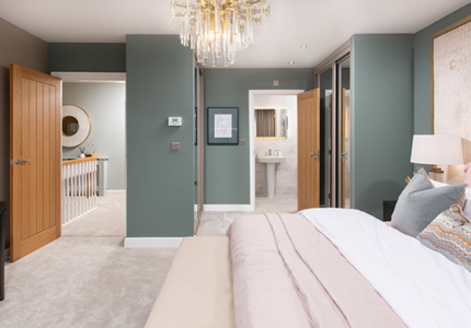 Master bedroom of The Cranford, by Story Homes.