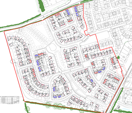 Proposed site layout for Brampton
