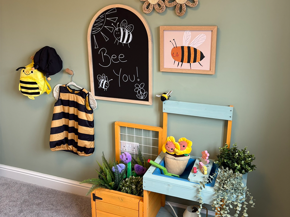 Bee You feature piece in the Harrison show home at Elmbrook Park