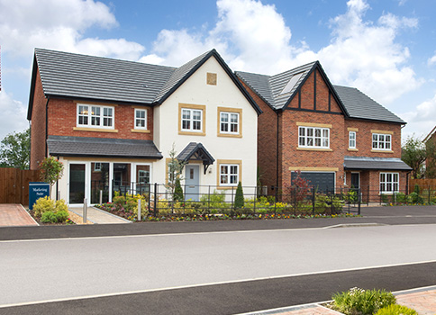 Photograph of the Story Homes show home and marketing suite at the Longton Grange development.
