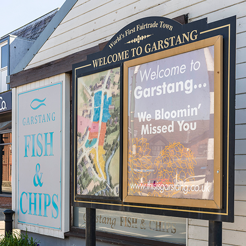 Garstang welcome sign