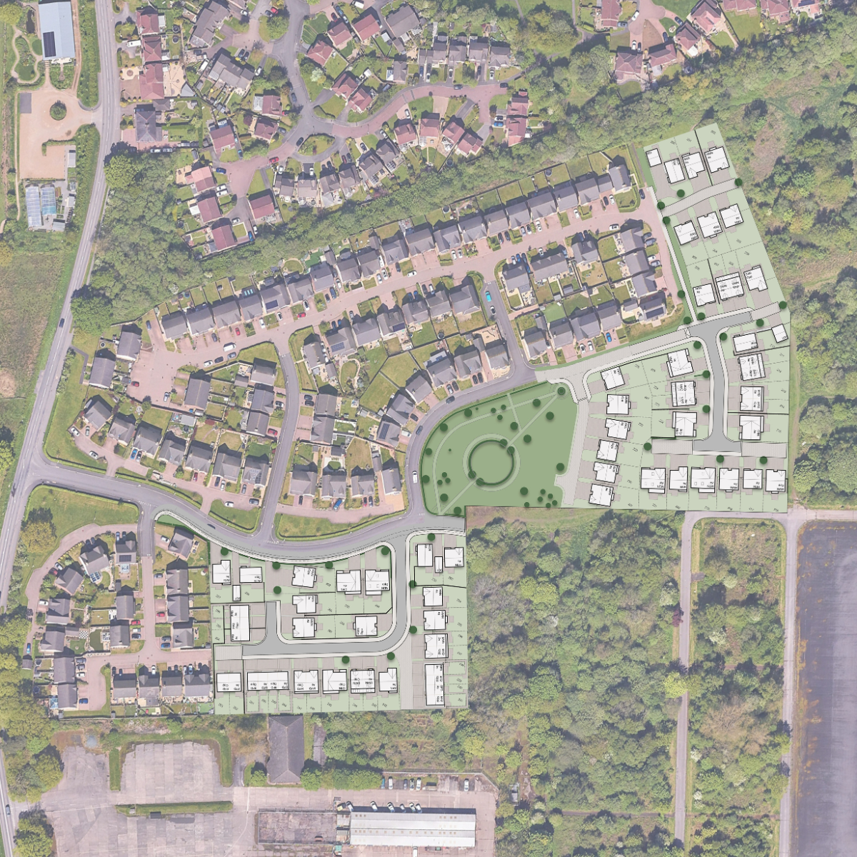 Coloured layout for Houghton