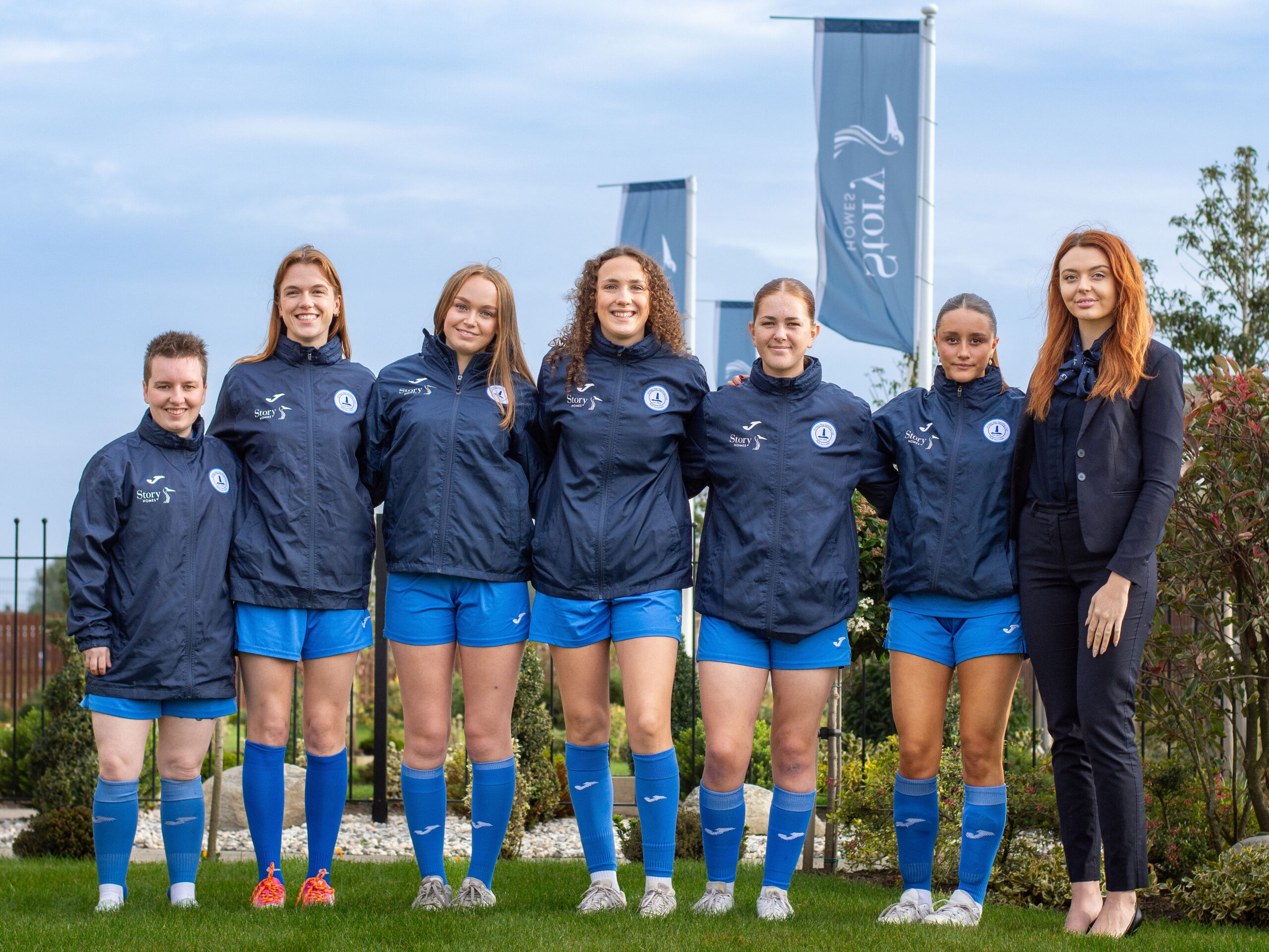 Whitley Bay Lionesses outside our Robinson Fields development
