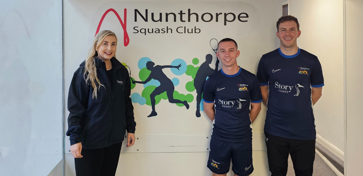 Nunthorpe Squash Club and Story Homes sponsorship