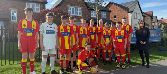 Story Homes supports Longhoughton Rangers U13s with local sponsorship
