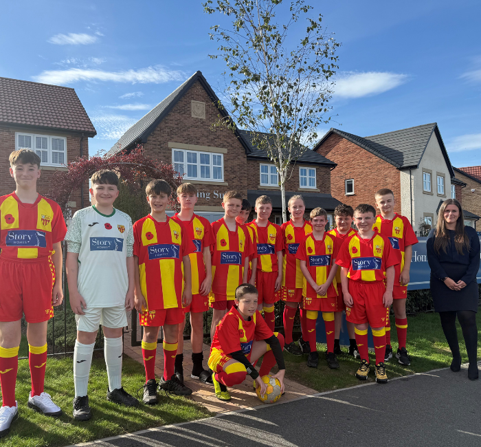 Story Homes supports Longhoughton Rangers U13s with local sponsorship