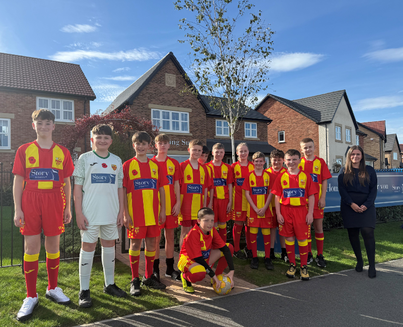 Story Homes supports Longhoughton Rangers U13s with local sponsorship