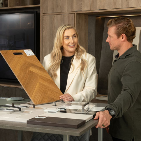 Customer Looking At Choices