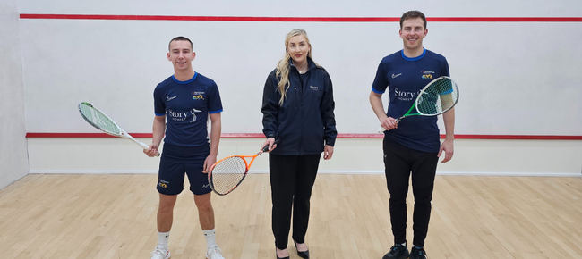 Story Homes supports Nunthorpe Squash Club as part of local community engagement