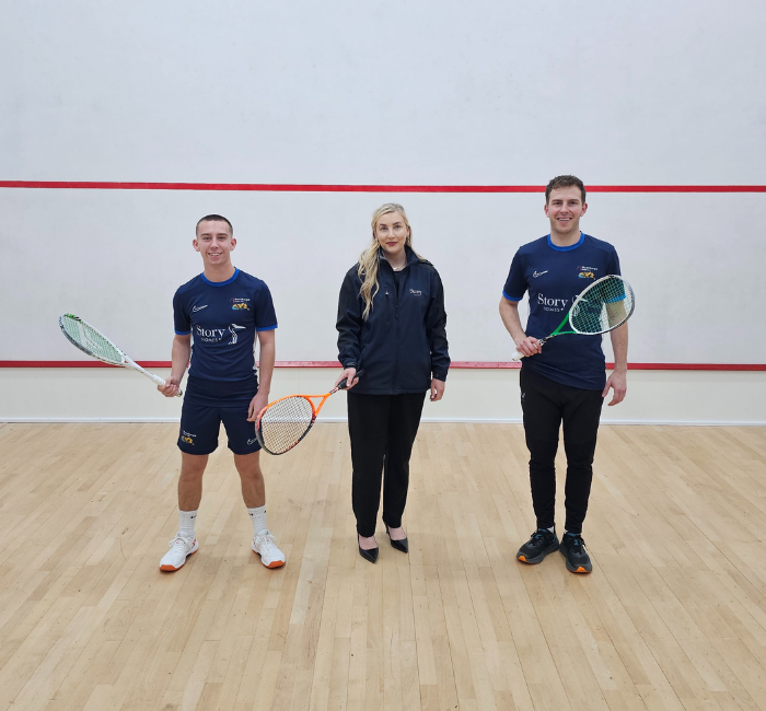 Story Homes supports Nunthorpe Squash Club as part of local community engagement