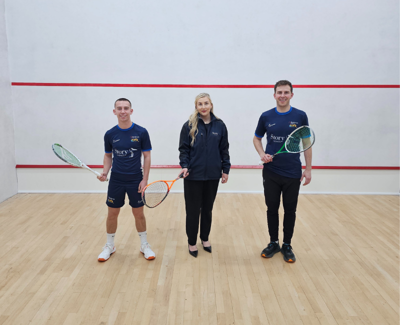 Story Homes supports Nunthorpe Squash Club as part of local community engagement