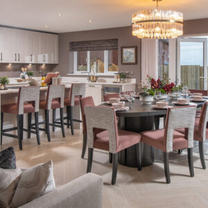 Middleton Kitchen Dining Area with Island