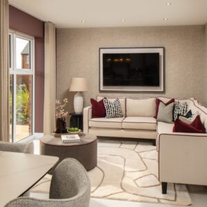 The Hartford family area within the kitchen