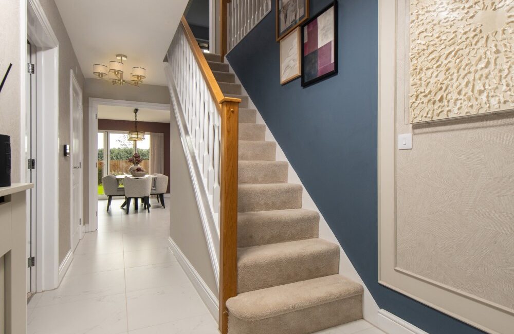The Hartford entrance way with stairs leading upto the first floor