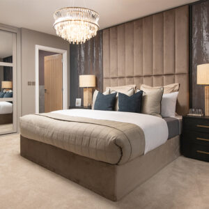 Main Bedroom with full Height Headboard