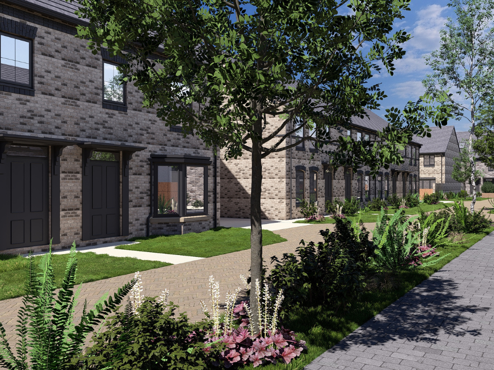 CGI of new house types at Edgehill Park, Whitehaven