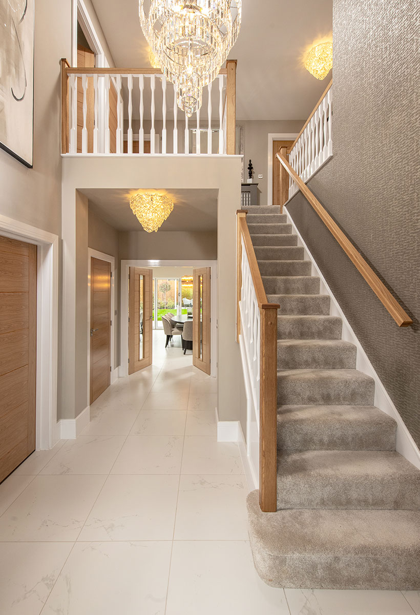 Open plan hallway at Fulshaw Manor