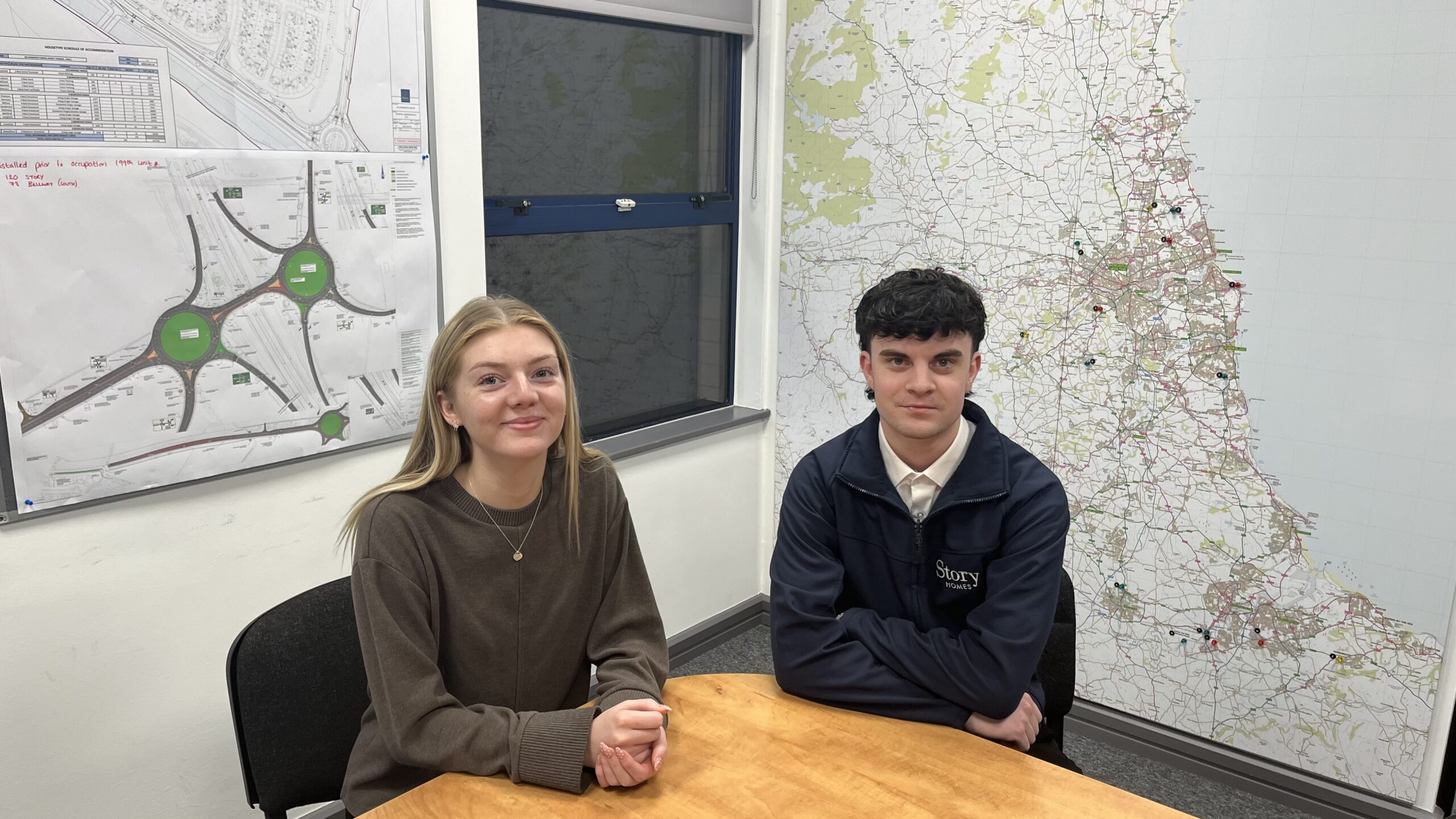 Mae Huscroft and Oliver Robinson, Apprentices in the North East