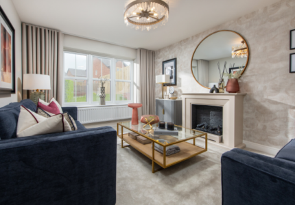 Living room of The Hewson at Edgehill Park