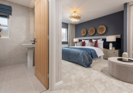Master bedroom of The Hewson at Edgehill Park