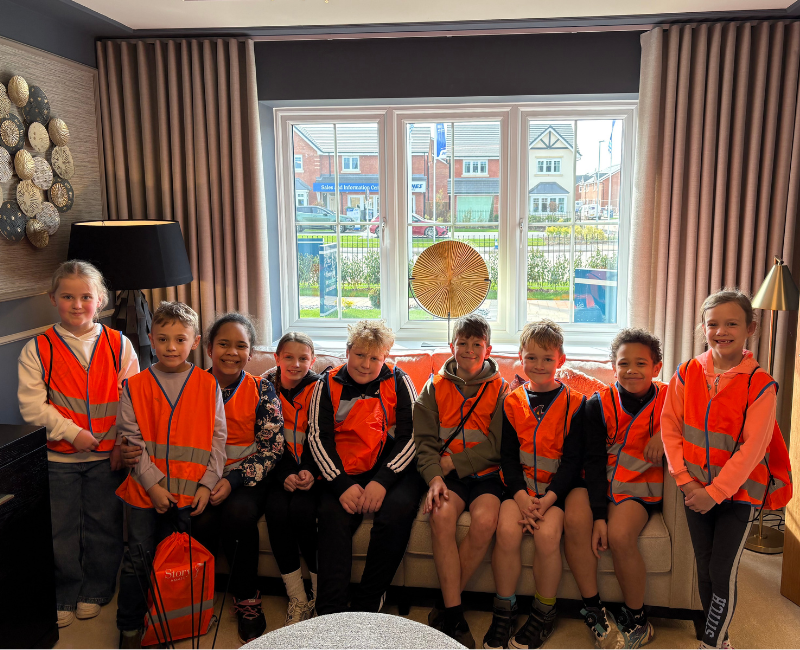 Story Homes delivers on-site lesson for pupils at Winmarleigh Church of England Primary School