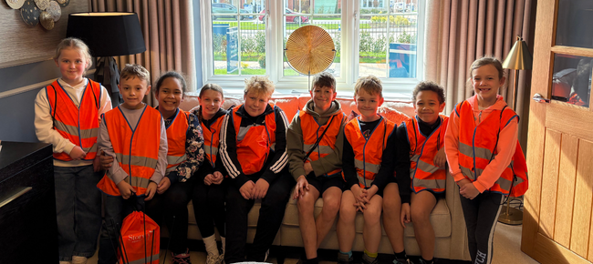 Story Homes delivers on-site lesson for pupils at Winmarleigh Church of England Primary School