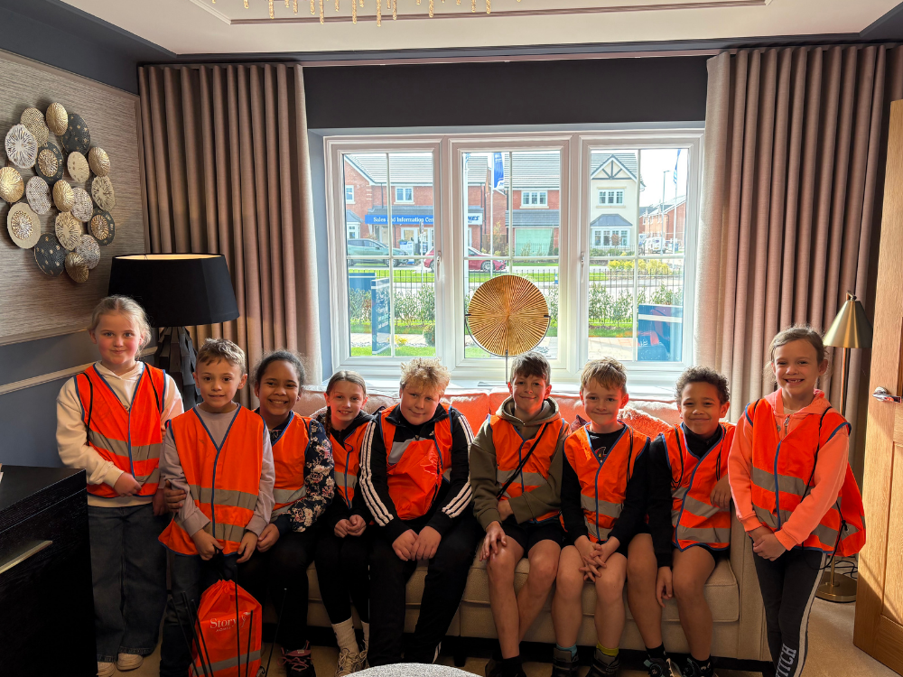 An image of school children at Stonebrook Meadows, Garstang