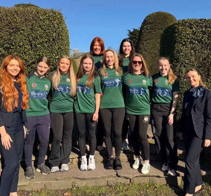 Story Homes sponsors Backworth Cricket Club Ladies as front-of-shirt partner