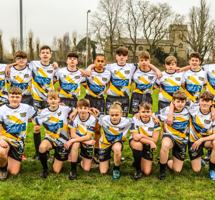 Story Homes sponsors Culcheth Eagles U14s rugby team