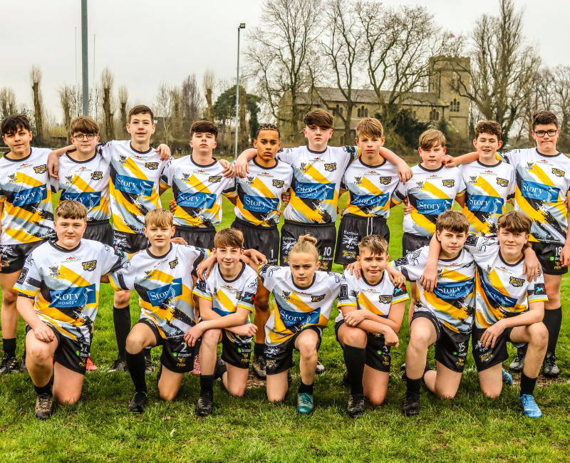 Story Homes sponsors Culcheth Eagles U14s rugby team
