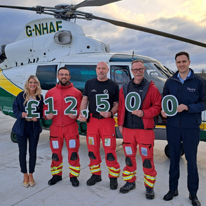 Story Homes raises over £26,000 for charity partners The Great North Air Ambulance Service and North West Air Ambulance Charity