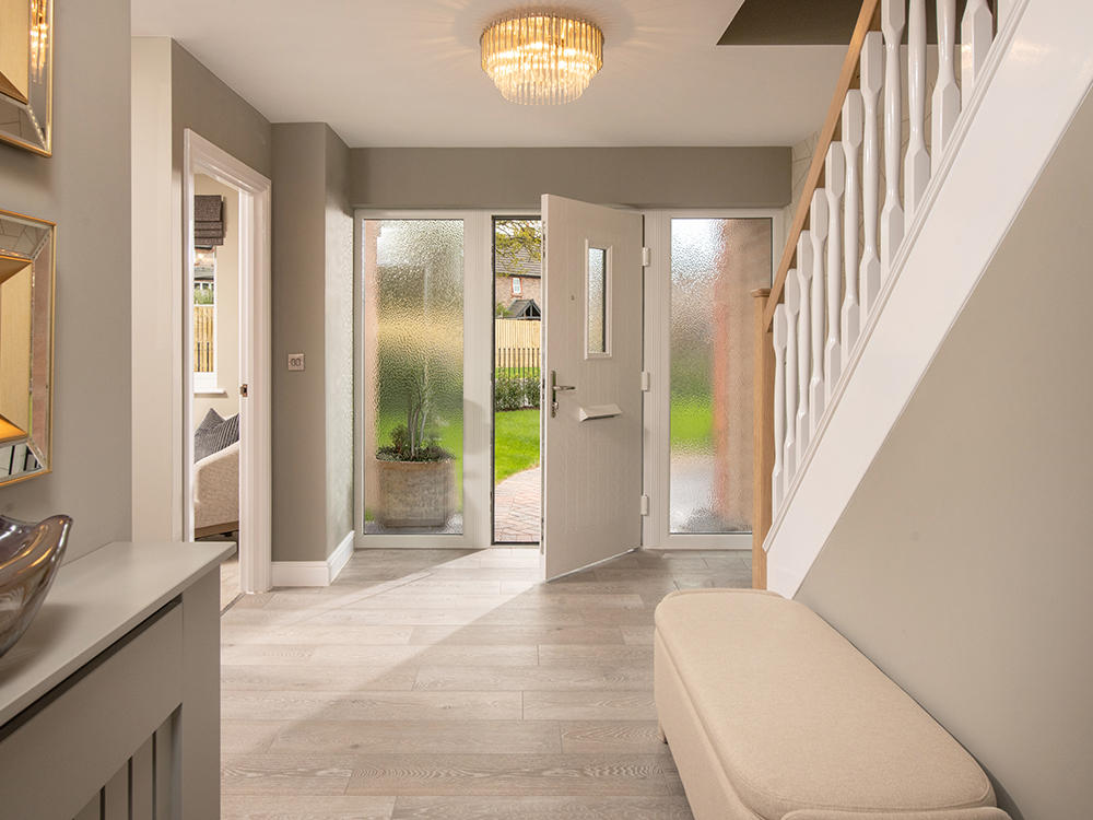 The Cranford entrance space with stairs