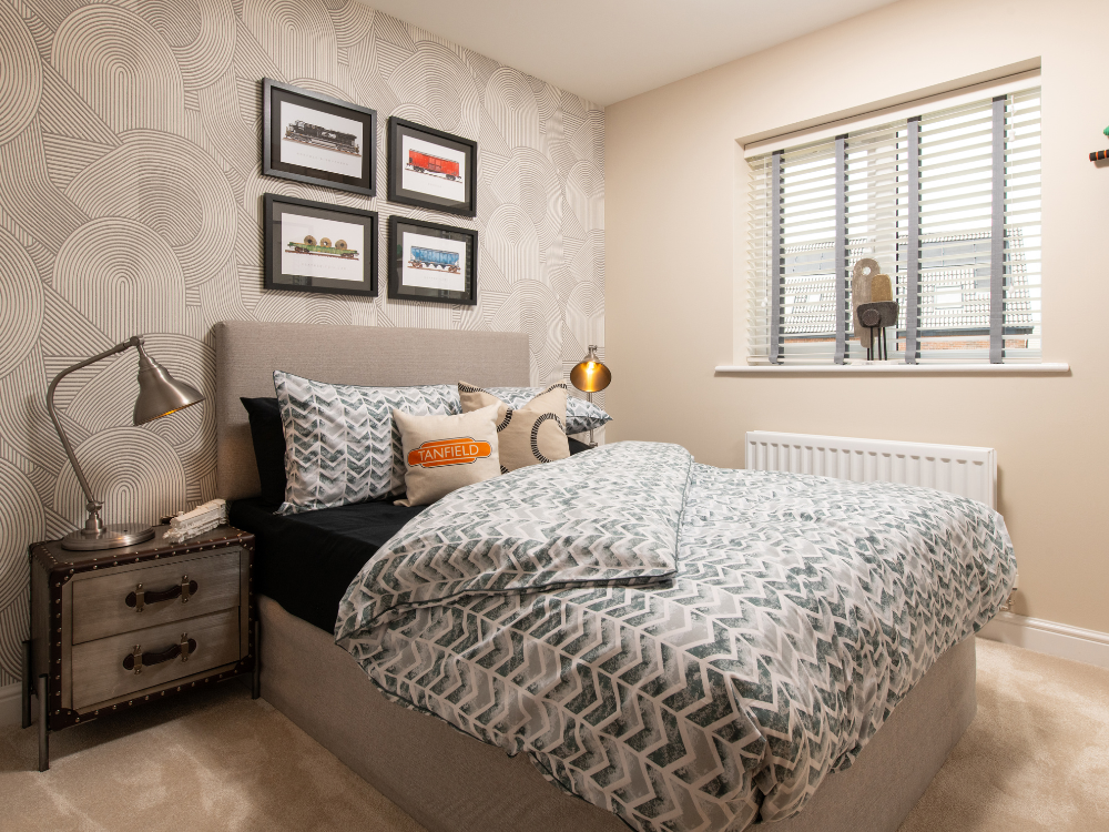 Bedroom three at The Charlton show home at Heritage Fields