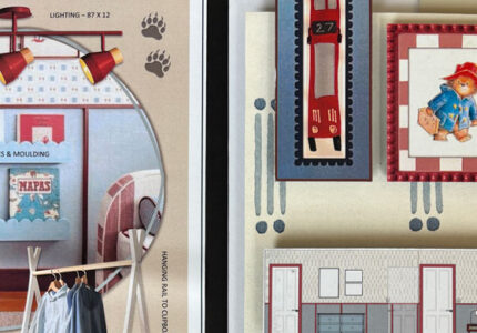 paddington bear moodboard for childrens bedroom