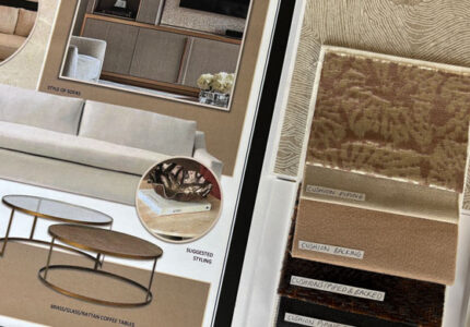 lounge mood board using neutrals