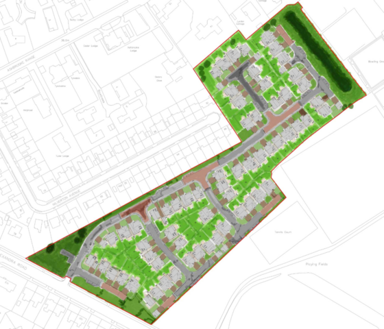 Sunderland Eye Infirmary coloured layout