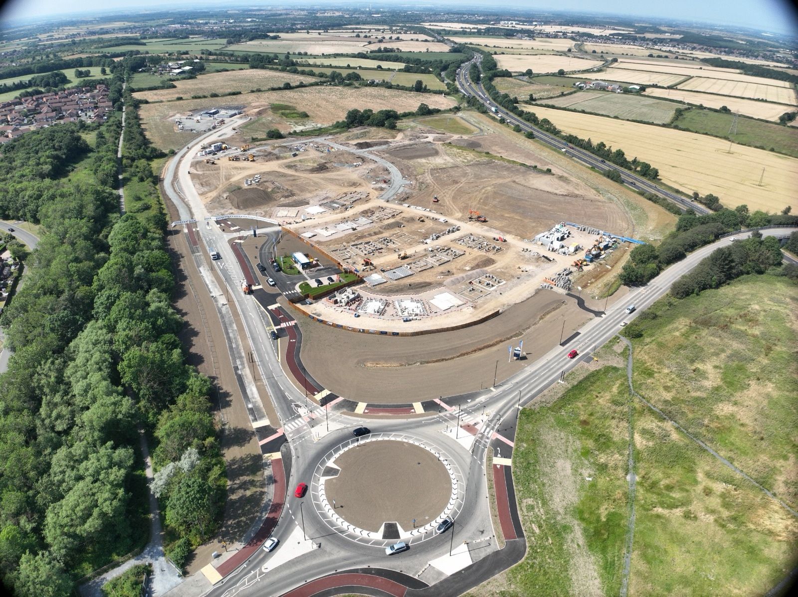 Killingworth Gate drone photography courtesy of Holystone Civil Engineering