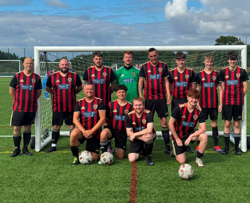 Story Homes kicks off support for inclusive football team in Killingworth